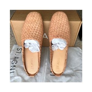 St. Agni - Agnese Woven Flat (Nude) - size 38